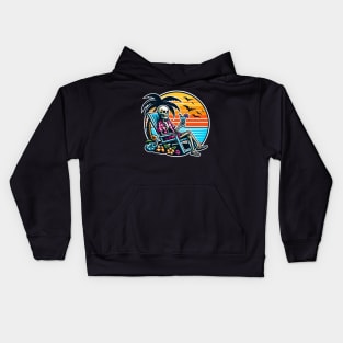 Skeleton Beach Kids Hoodie